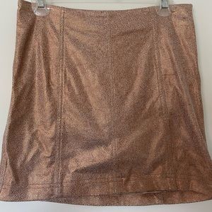 Free people a-line, mini shimmer skirt
